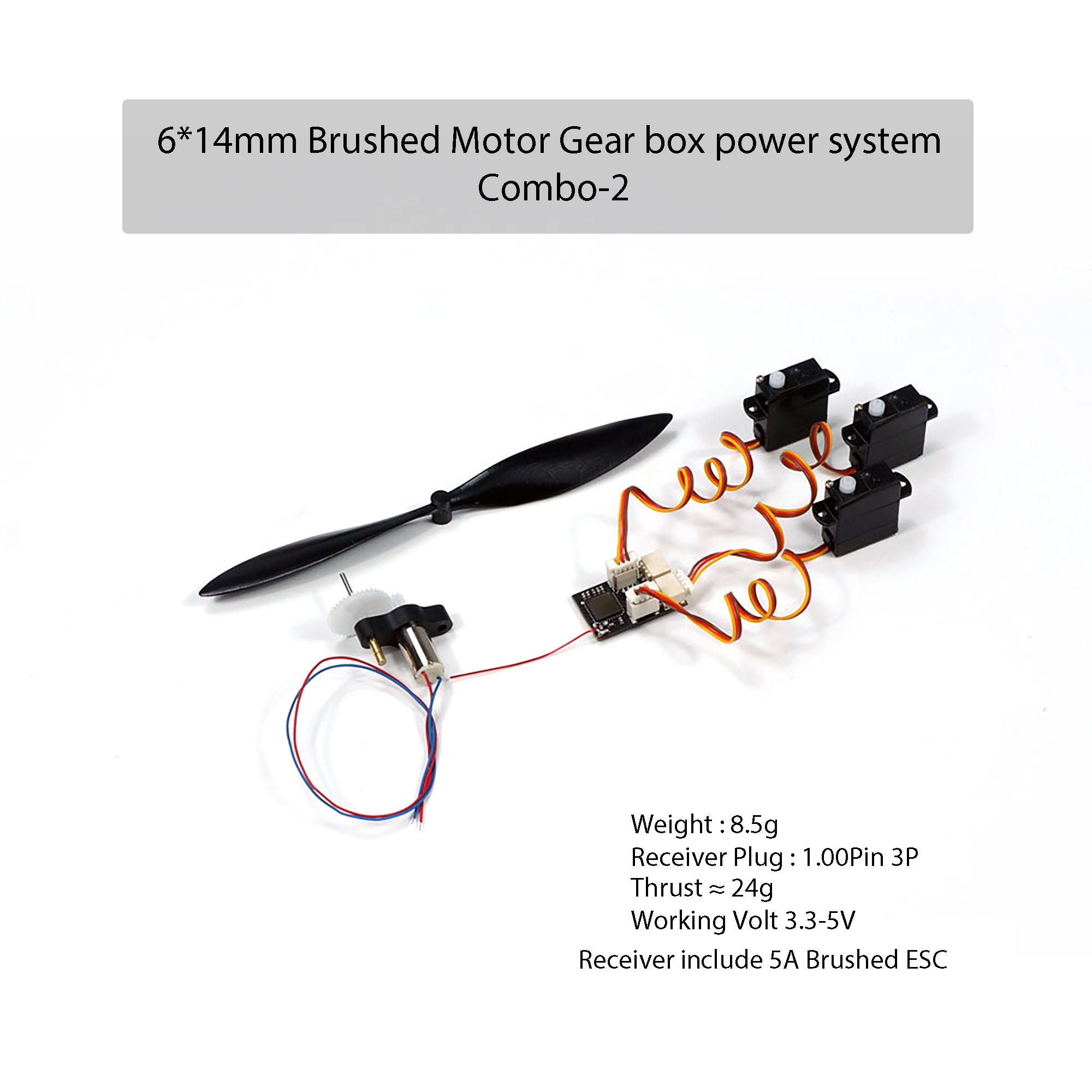 AEORC 6x14 Brushed Motor Combo - огляд і ціна Brushless Motor Thrust Test Stand